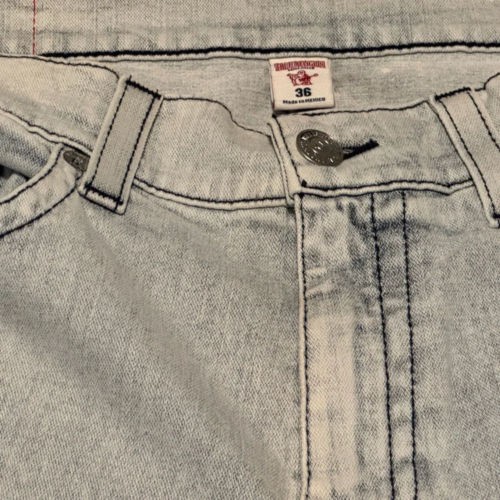 Vintage True Religion Men's Light Gray light stretch Jeans